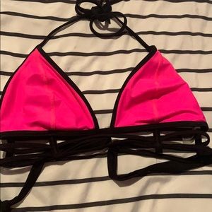Pink bathing suit top